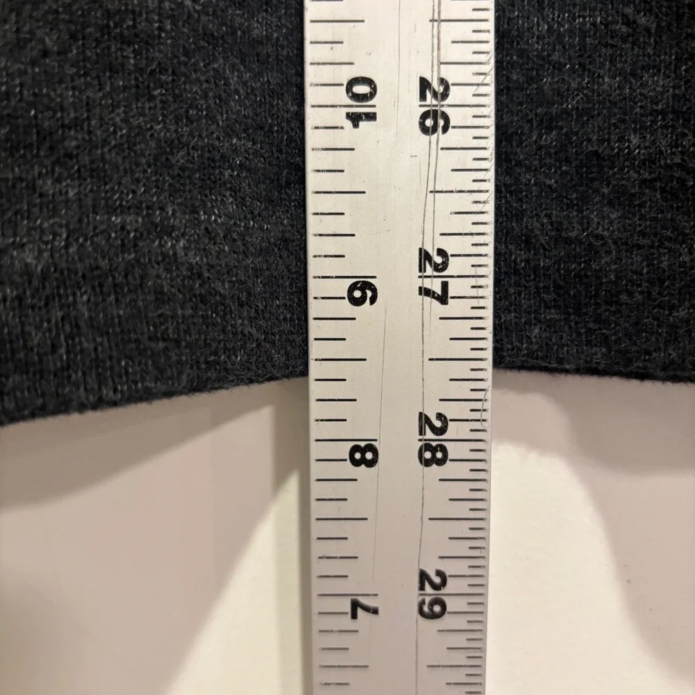 Polo Ralph Lauren Mens Quarter Zip Pullover Dark Grey Heather Sweater Large